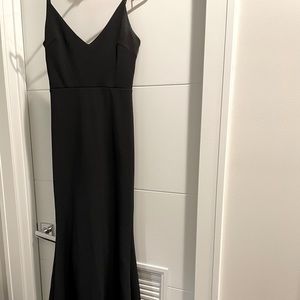 Formal stretchy floor length dress